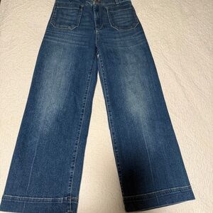 Perfect Condition- Maeve Crop Sailor Jeans from Anthropologie, Sz 26